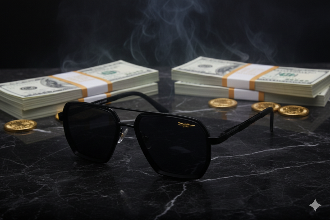 Lacoste - Full Black Premium Edition - Sunglasses (Brand Case Included)