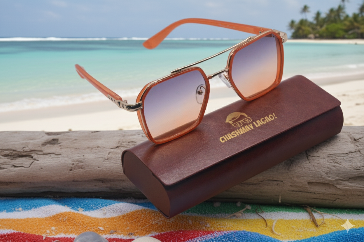 Orange Frame Rainbow - Original Pro Edition - Unisex - Sunglasses -  (Brand Case Included)