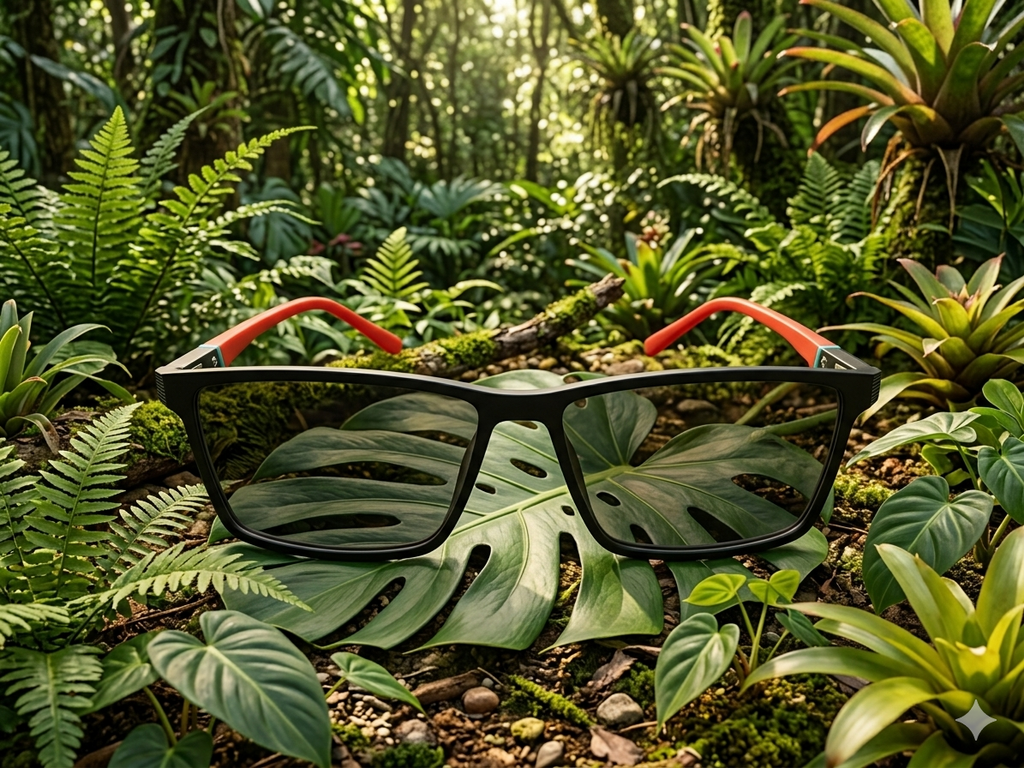 The Ultimate 2 in 1 Pro Sunglasses  + Transparent Glasses - Red Green (Brand Case Included)