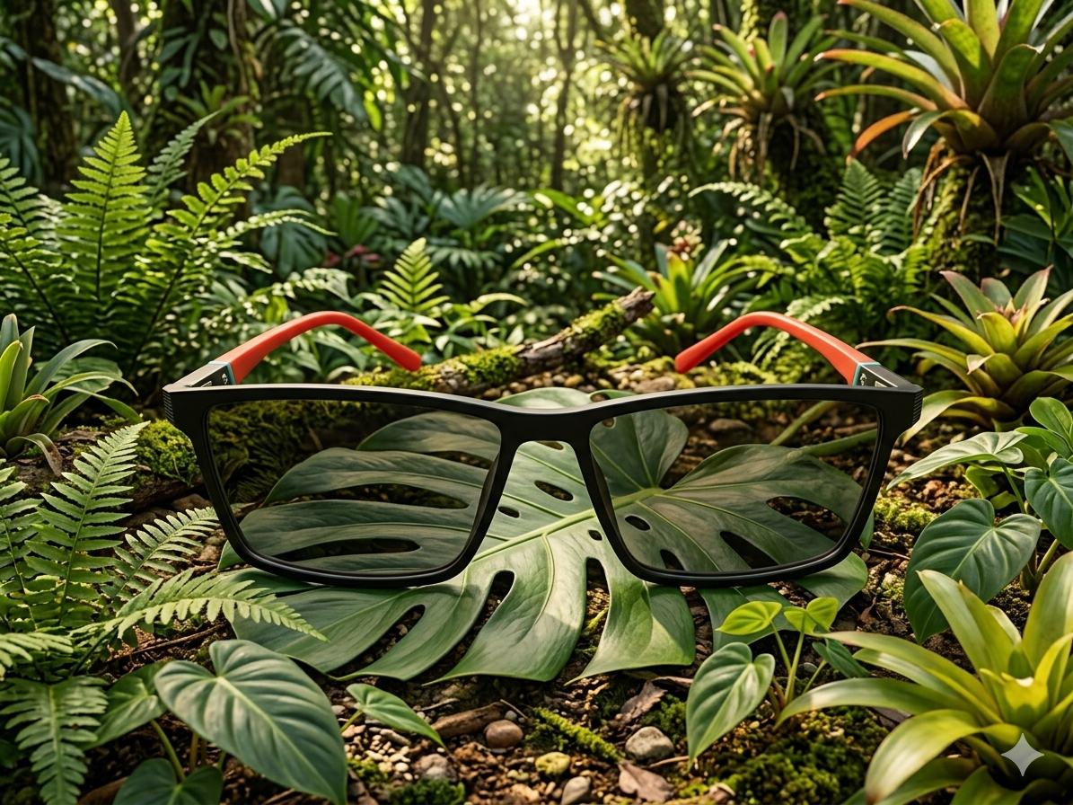The Ultimate 2 in 1 Pro Sunglasses  + Transparent Glasses - Red Green (Brand Case Included)
