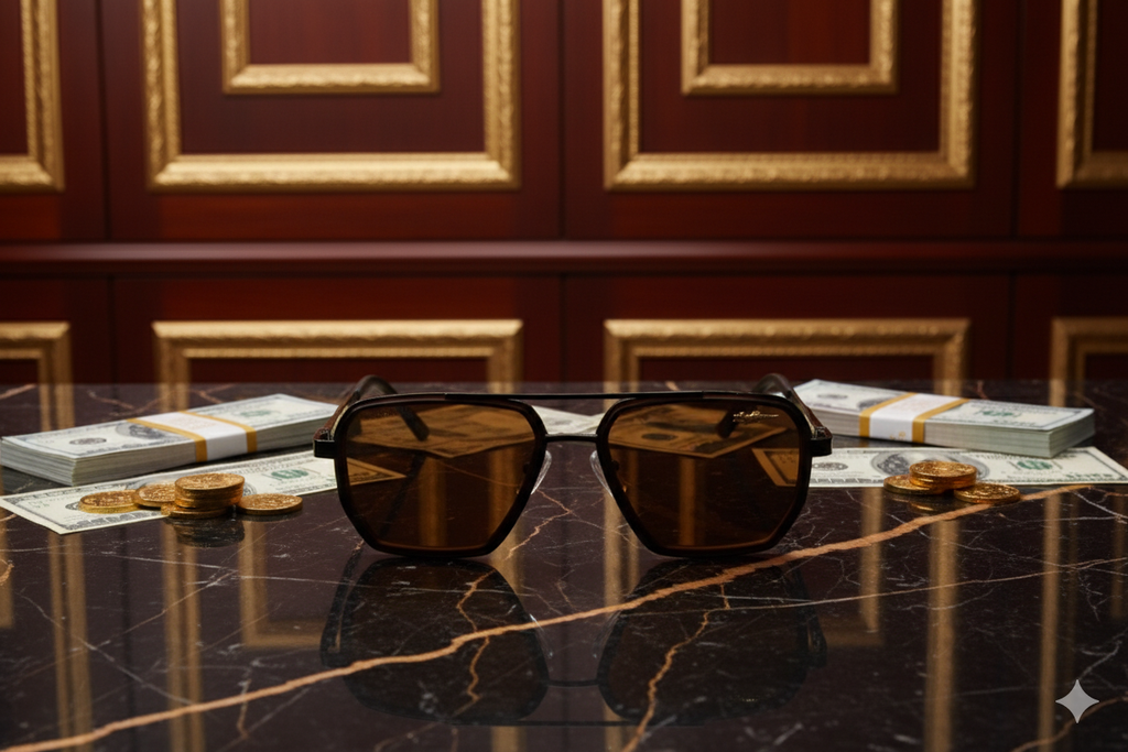 Lacoste - Dark Caramel Premium Edition - Sunglasses (Brand Case Included)