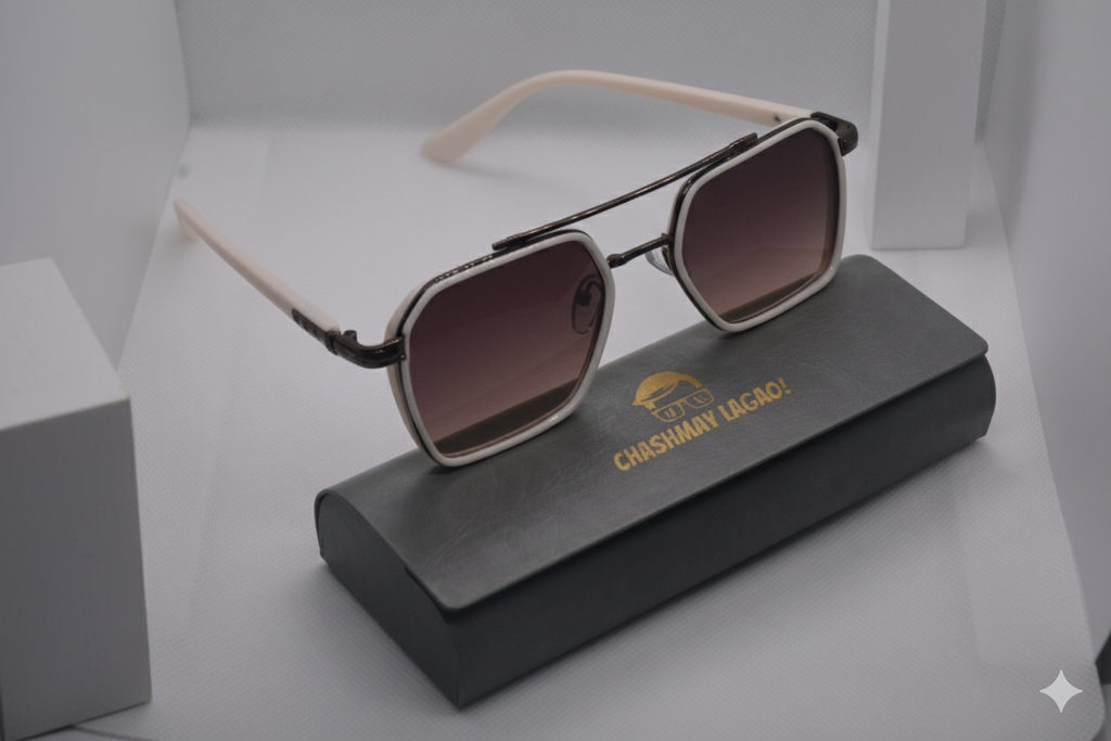 White Frame 33 - Original Pro Edition - Unisex - Sunglasses (Brand Case Included)