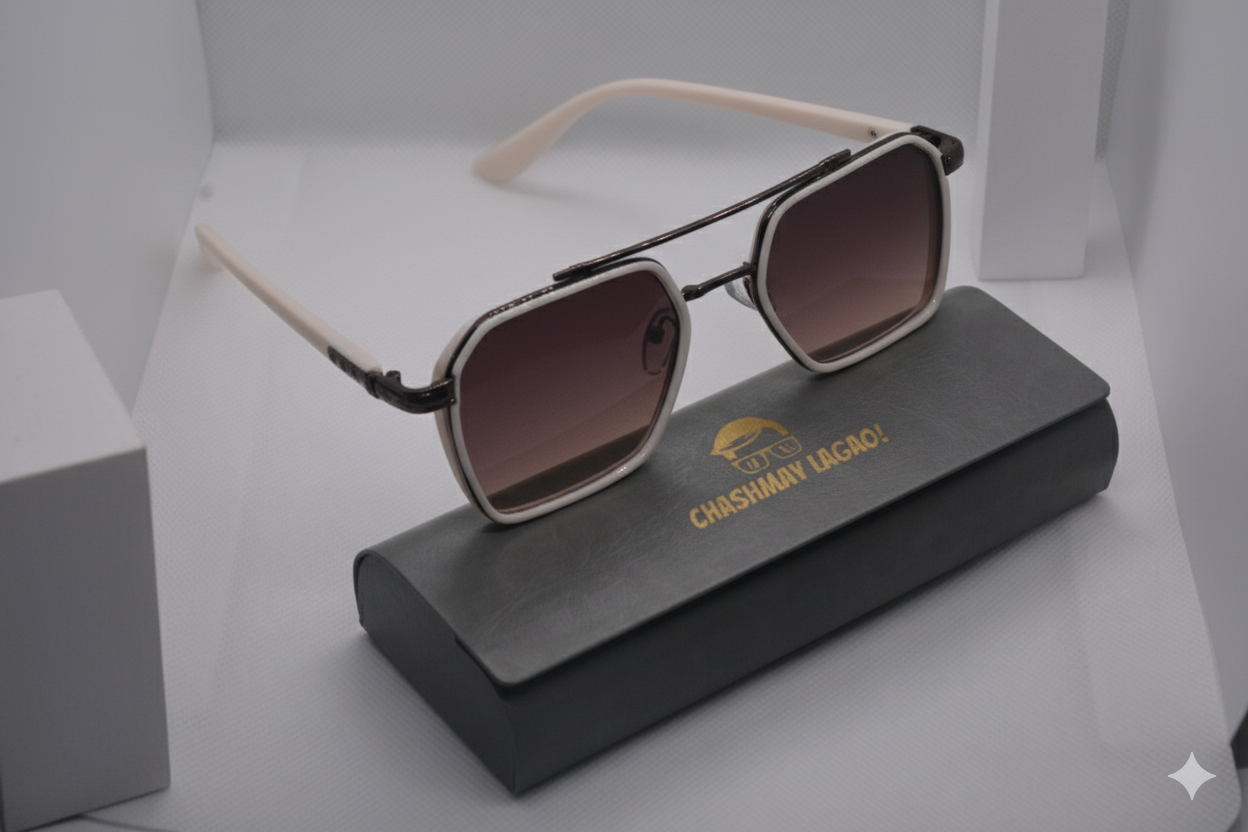 White Frame 33 - Original Pro Edition - Unisex - Sunglasses (Brand Case Included)