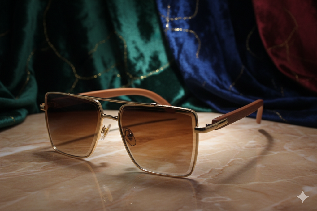 Gold 100 - Original Pro Edition - Chashmay Lagao - Sunglasses (Brand Case Included)